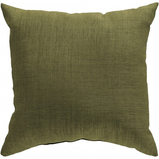 Surya Storm Zz-429 Grass Green Pillow Cover 18"H X 18"W