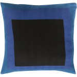 Surya Teori Black Pillow Cover 20"H X 20"W