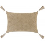 Surya Accra Wheat Pillow Shell With Down Insert 13"H X 20"W