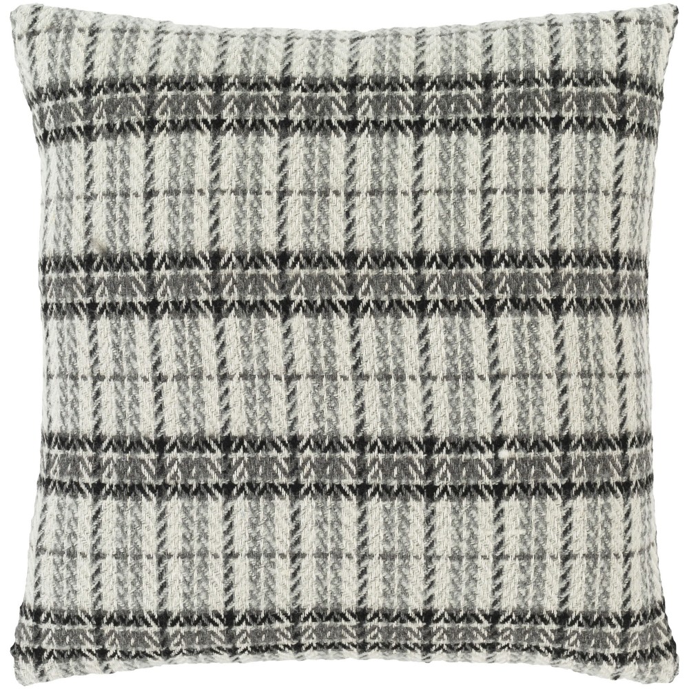 Surya Adam Off-White Pillow Shell With Polyester Insert 22"H X 22"W