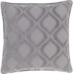 Surya Alexandria Charcoal Pillow Shell With Polyester Insert 18"H X 18"W