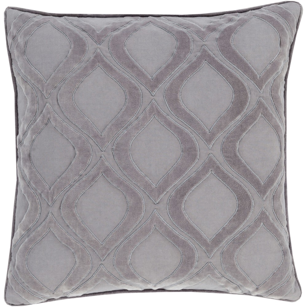 Surya Alexandria Charcoal Pillow Shell With Polyester Insert 18"H X 18"W Surya Alexandria Charcoal Pillow Shell With Polyester Insert 18"H X 18"W