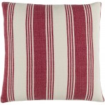 Surya Anchor Bay Brick Red Pillow Shell With Down Insert 22"H X 22"W