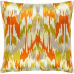 Surya Ara Dusty Sage Pillow Shell With Polyester Insert 18"H X 18"W