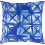 Surya Azora Azo-001 Blue Pillow Shell With Polyester Insert 18"H X 18"W