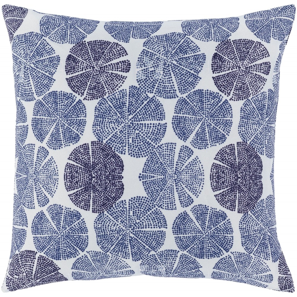 Surya Azora Navy Pillow Shell With Polyester Insert 20"H X 20"W Surya Azora Navy Pillow Shell With Polyester Insert 20"H X 20"W