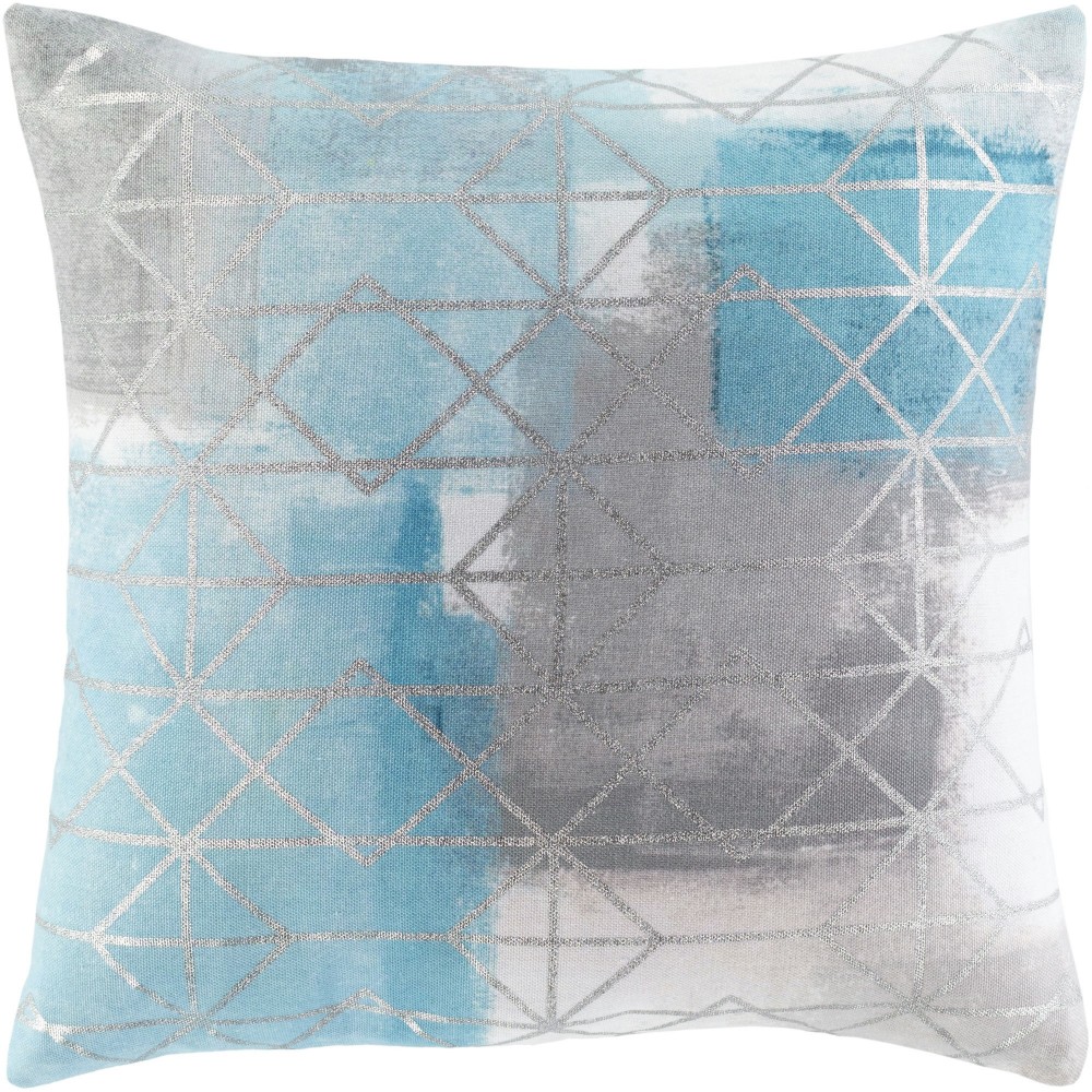 Surya Balliano White Pillow Shell With Polyester Insert 20"H X 20"W Surya Balliano White Pillow Shell With Polyester Insert 20"H X 20"W