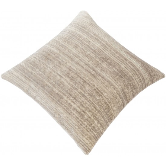 Surya Barletta Btt-003 Light Beige Pillow Shell With Down Insert 27"H X 27"W