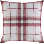 Surya Benji Brown Pillow Shell With Polyester Insert 18"H X 18"W