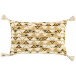 Surya Binga Cream Pillow Shell With Polyester Insert 14"H X 22"W