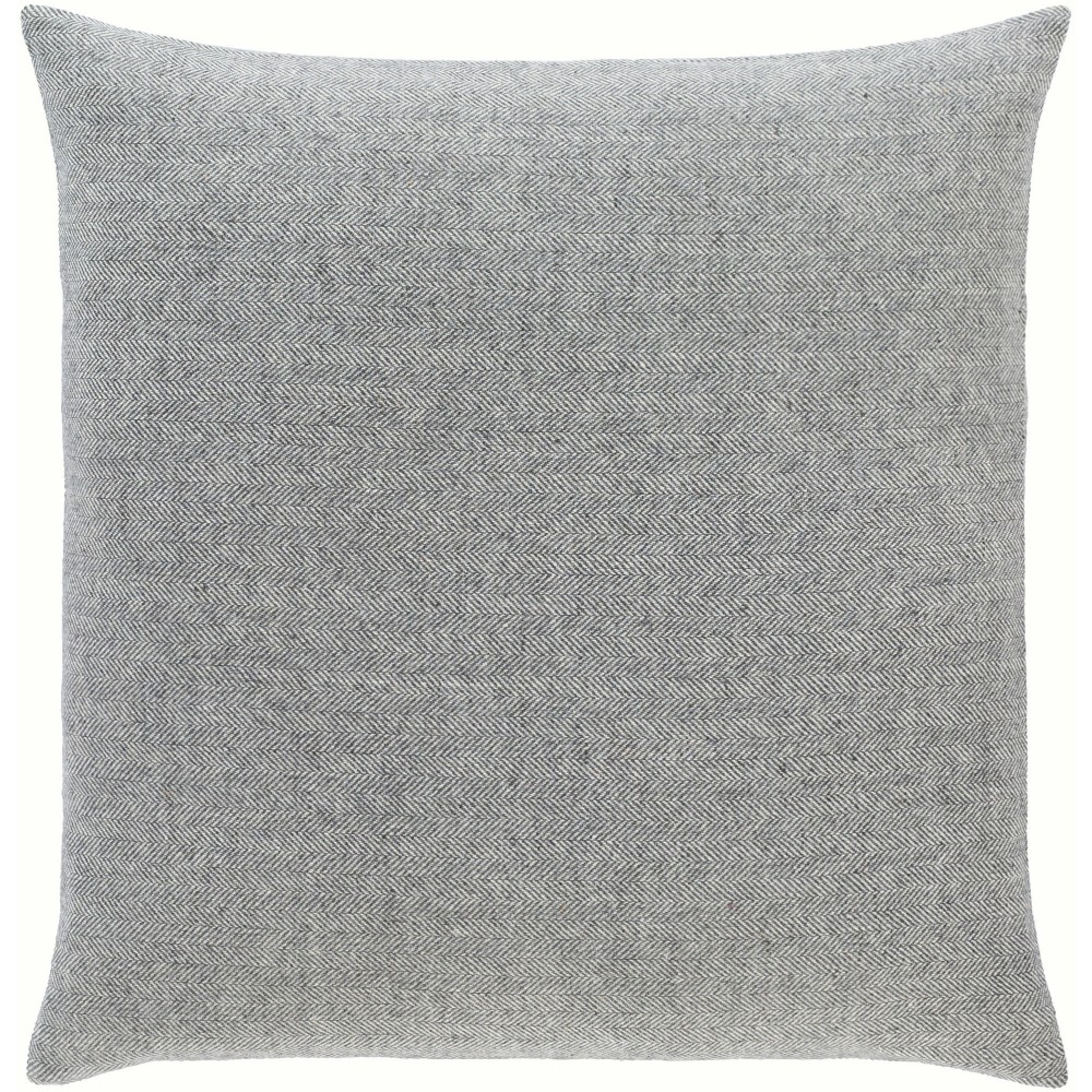 Surya Brenley Charcoal Pillow Shell With Polyester Insert 18"H X 18"W