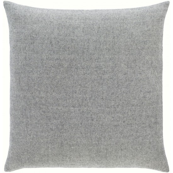 Surya Brenley Brn-001 Charcoal Pillow Shell With Down Insert 20"H X 20"W