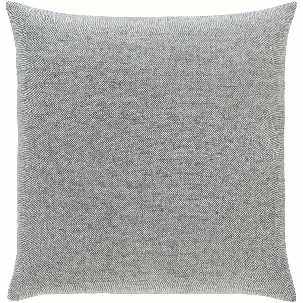 Surya Brenley Brn-001 Charcoal Pillow Shell With Down Insert 22"H X 22"W Surya Brenley Brn-001 Charcoal Pillow Shell With Down Insert 22"H X 22"W