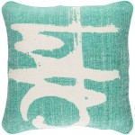 Surya Bristle Light Gray Pillow Shell With Polyester Insert 20"H X 20"W