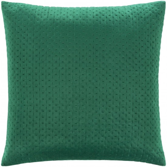 Surya Calista Emerald Pillow Shell With Down Insert 22"H X 22"W