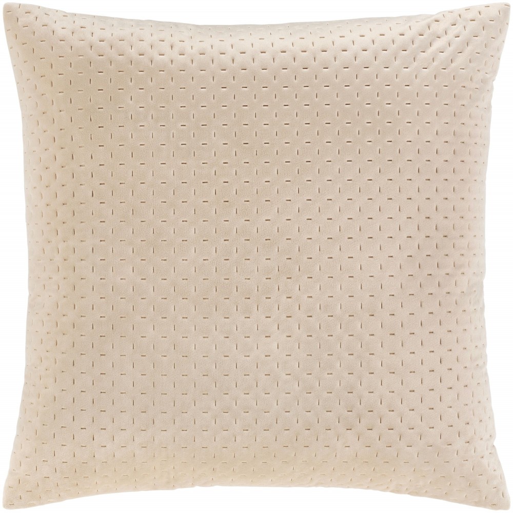 Surya Calista Cia-005 Light Beige Pillow Shell With Down Insert 20"H X 20"W