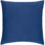 Surya Camilla Blue Pillow Shell With Polyester Insert 22"H X 22"W