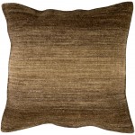 Surya Chaz Tan Pillow Shell With Polyester Insert 22"H X 22"W