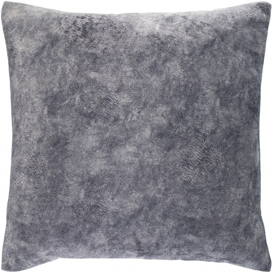 Surya Collins Gray Pillow Shell With Down Insert 20"H X 20"W