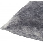 Surya Collins Gray Pillow Shell With Down Insert 20"H X 20"W