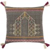 Surya Darian Black Pillow Shell With Polyester Insert 20"H X 20"W