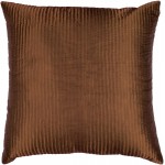 Surya Decorative Pillows Brown Pillow Shell With Down Insert 20"H X 20"W