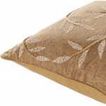 Surya Delta Olive Pillow Shell With Polyester Insert 20"H X 20"W