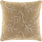 Surya Delta Olive Pillow Shell With Polyester Insert 22"H X 22"W