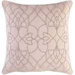 Surya Dotted Pirouette Dp-003 Ivory Pillow Shell With Down Insert 18"H X 18"W