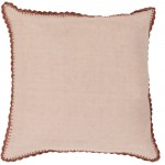 Surya Elsa Plum Pillow Shell With Down Insert 18"H X 18"W