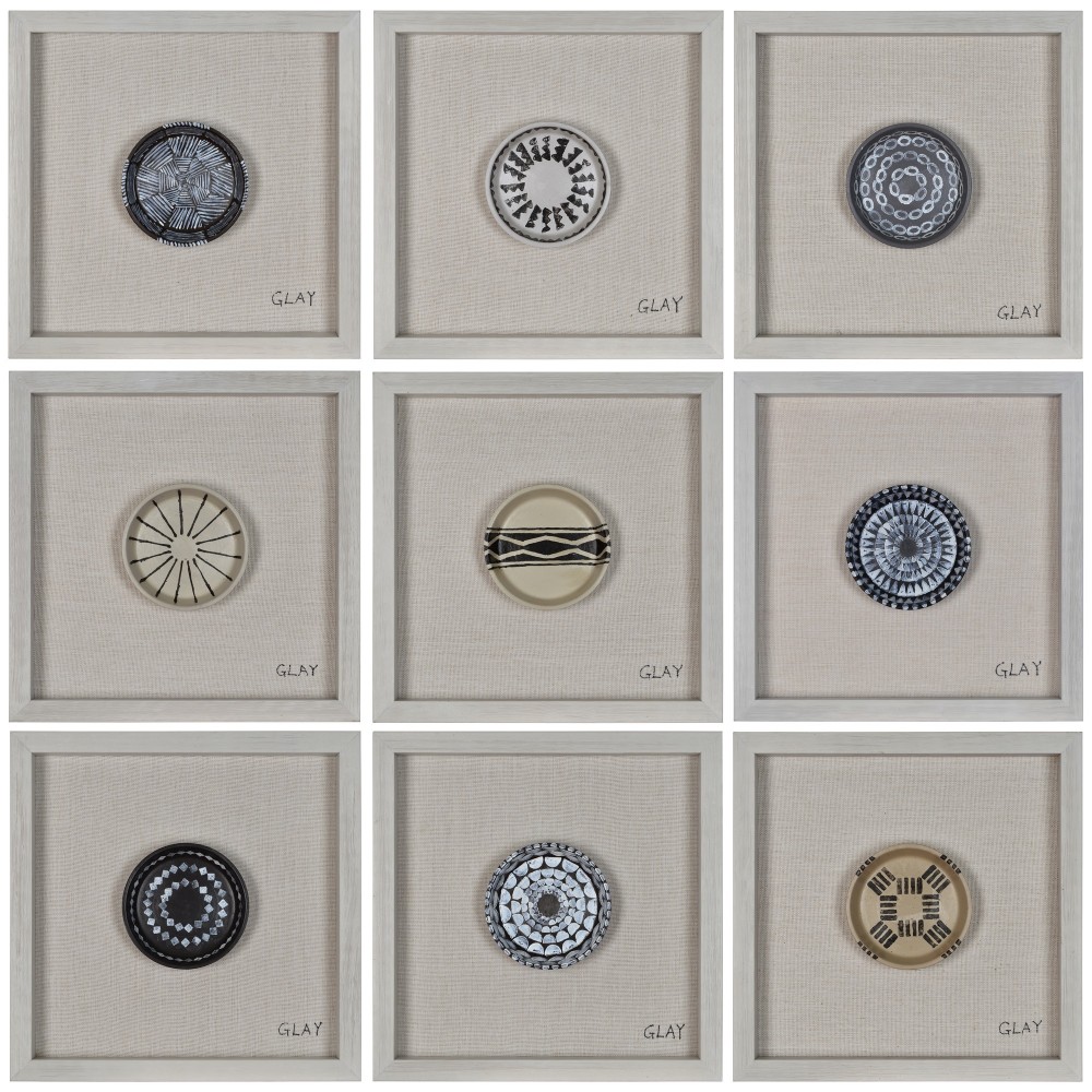 Glay Buttons Square Wall Décor 16 X 16 X 2.1