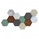 Glay Hexa Pastel Irregular Wall Décor 50 X 27 X 3