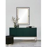 Gray Rectangle Mirror 28 X 38 X 1