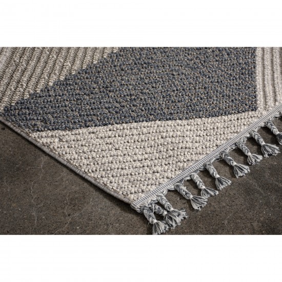 Ambrose Rectangle Grey Mix Indoor Rug 2'6" X 10 Ft