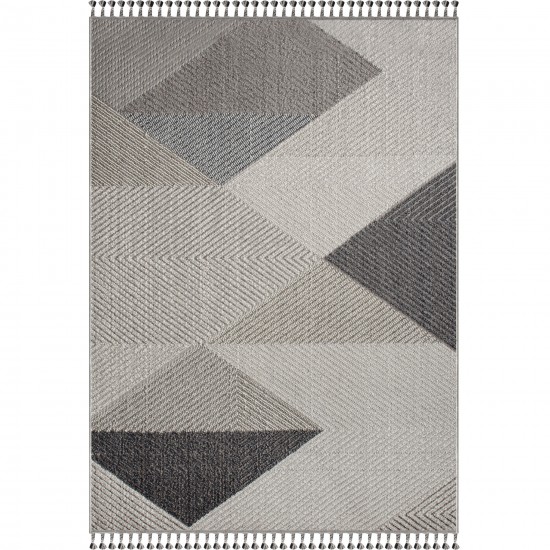 Ambrose Rectangle Grey Mix Indoor Rug 3'28" X 4'92" Ft