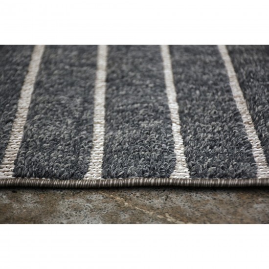 Ambrose Rectangle Charcoal/ Grey Indoor Rug 9'84" X 13'12" Ft