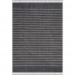 Ambrose Rectangle Charcoal/ Grey Indoor Rug 2'6" X 10 Ft