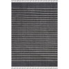 Ambrose Rectangle Charcoal/ Grey Indoor Rug 2'6" X 10 Ft