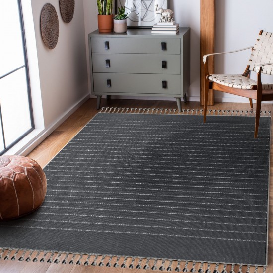 Ambrose Rectangle Charcoal/ Grey Indoor Rug 3'28" X 4'92" Ft