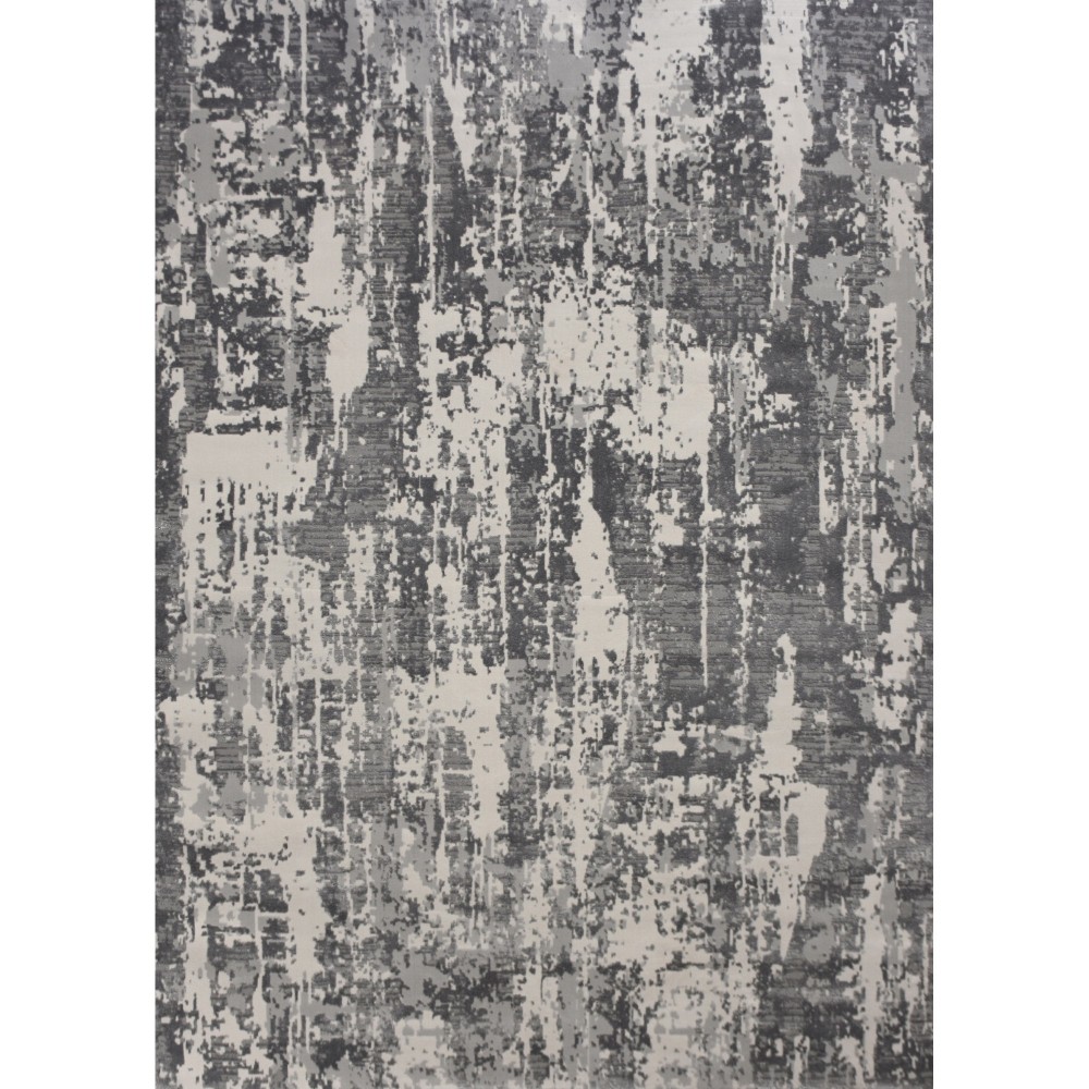 Ariella Rectangle Grey/Charcoal Indoor Rug 2'6" X 10 Ft