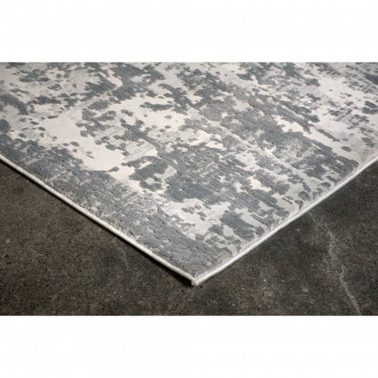 Ariella Rectangle Grey/Charcoal Indoor Rug 2'6" X 10 Ft