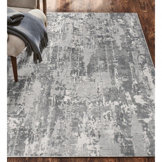 Ariella Rectangle Grey/Charcoal Indoor Rug 5'25" X 7'21" Ft