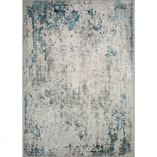 Ariella Rectangle Blue/Grey Indoor Rug 2'6" X 10 Ft