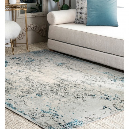 Ariella Rectangle Blue/Grey Indoor Rug 7'87" X 10'17" Ft