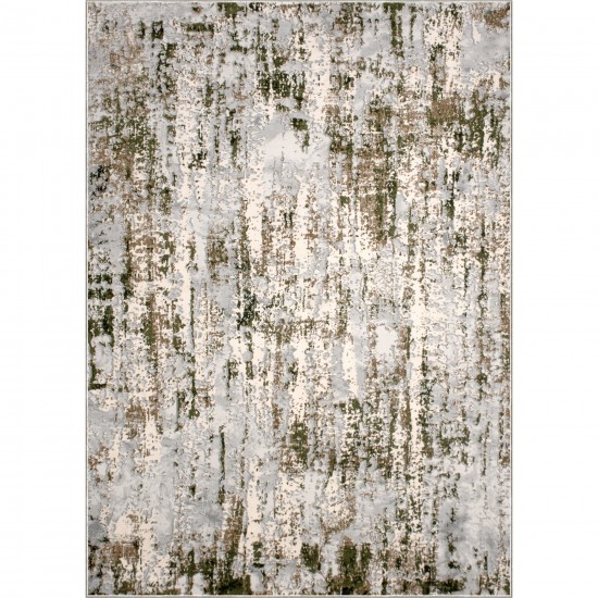 Ariella Rectangle Grey/Green Indoor Rug 2'6" X 10 Ft