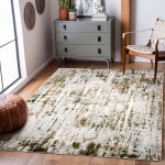 Ariella Rectangle Grey/Green Indoor Rug 3'28" X 4'92" Ft