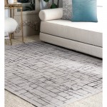 Ariella Rectangle Grey/Blue Indoor Rug 2'6" X 10 Ft