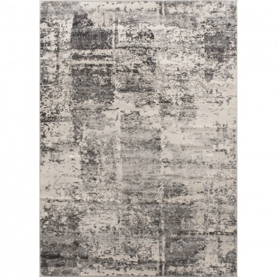 Ariella Rectangle Ivory & Grey Indoor Rug 2'6 X 10'