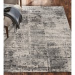 Ariella Rectangle Ivory & Grey Indoor Rug 2'6 X 10'