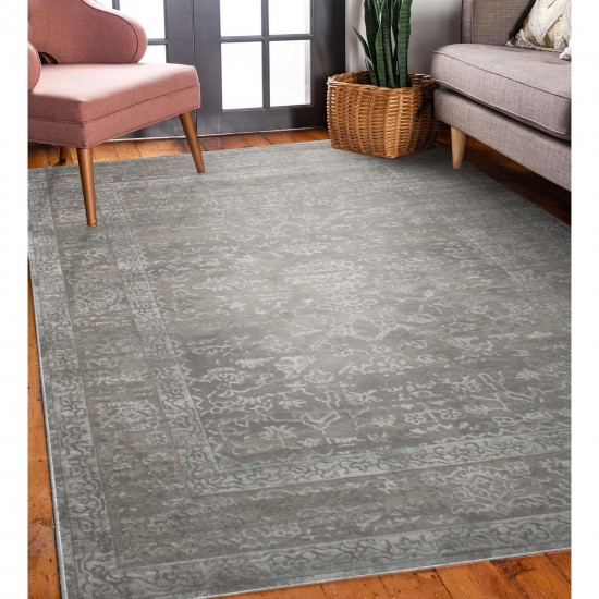 Camila Rectangle Grey Mix Indoor Rug 3'28" X 4'92" Ft